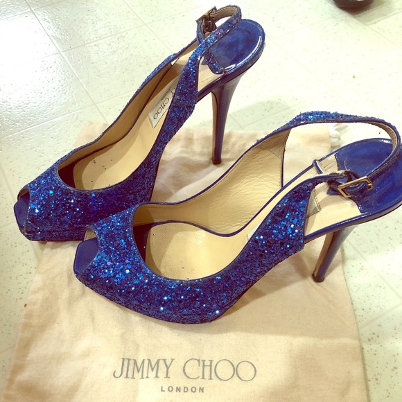 jimmy choo glitter slingback